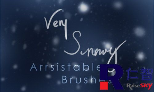 very snowy brushes