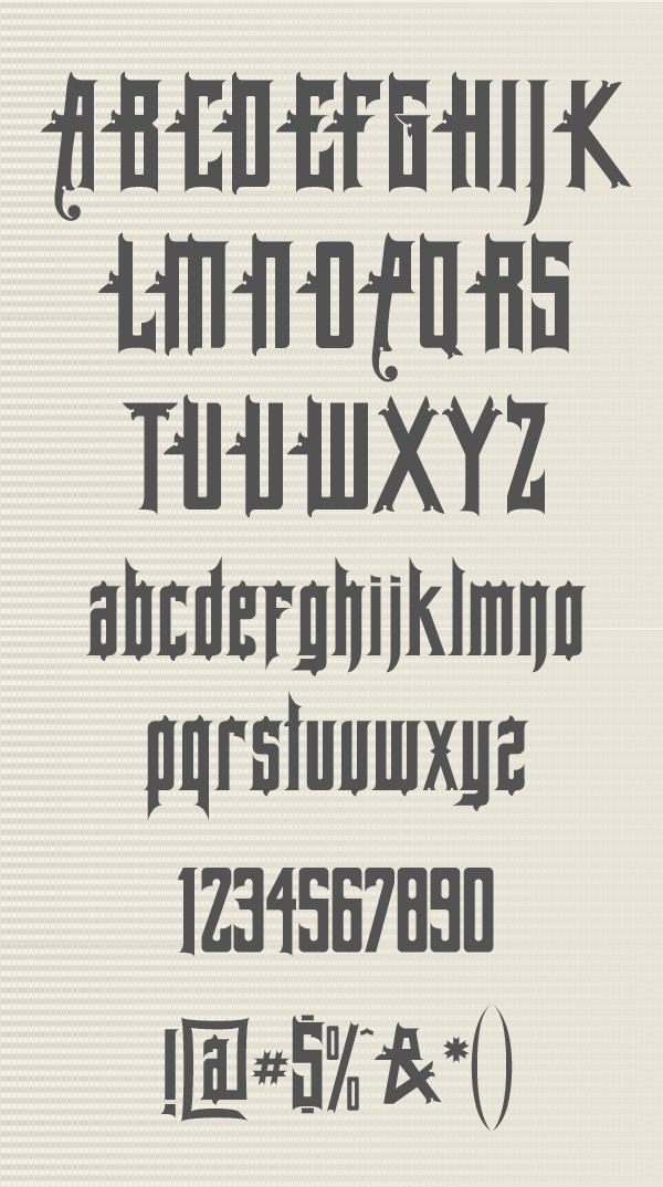 Allegheny Font Letters